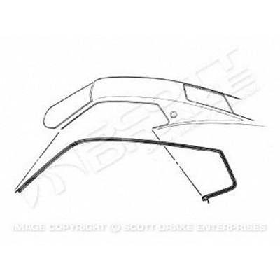 GMK3022537692P 1969-1970 FORD MUSTANG DRIVER AND PASSENGER SIDE PAIR OF ROOF RAIL WEATHERSTRIPS FOR FASTBACK MODELS