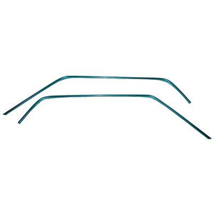 GMK3022925691P 1969-1970 FORD MUSTANG DRIVER AND PASSENGER SIDE PAIR OF LONG DRIP RAIL MOULDINGS FOR COUPE MODELS WITHOUT VINYL TOP