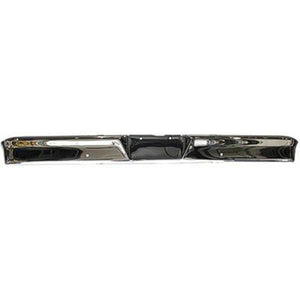 GMK3143000642A 1964-1966 FORD PICKUP BUMPER FACE BAR FRONT- CHROME- PREMIUM QUALITY- SQUARE LICENSE HOLES- SLANTED ENDS