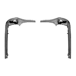 GMK401211568P 1968-1972 CHEV NOVA DRIVER AND PASSENGER SIDE PAIR OF EYEBROW MOULDINGS