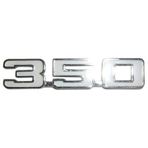 GMK4012130703 1970-1974 CHEV NOVA FENDER EMBLEM- '350'- 2 REQUIRED