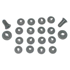 GMK4012250681S 1968-1970 CHEV NOVA 20-PIECE HOOD FRONT/EYEBROW MOULDING HARDWARE KIT