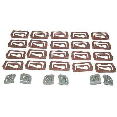 GMK4012525683S 32-PIECE FRONT UPPER/SIDE REVEAL MOULDING CLIP SET FOR MODELS WITHOUT VINYL TOP