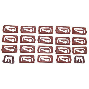 GMK4012525684S 20-PIECE FRONT UPPER/SIDE REVEAL MOULDING CLIP SET FOR MODELS WITH VINYL TOP