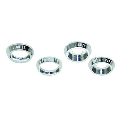 GMK4020523683S 4-PIECE DASH KNOB BEZEL SET WITH LETTERING