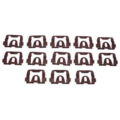 GMK4020525676S 13-PIECE FRONT UPPER/SIDE REVEAL MOULDING CLIP SET FOR COUPE MODELS WITH VINYL TOP