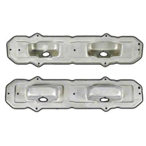 GMK402084467P 1967-1968 CHEV CAMARO DRIVER AND PASSENGER SIDE PAIR OF STAMPED STEEL TAIL LIGHT BEZEL BACKING PLATES