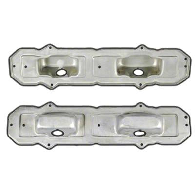 GMK402084467P 1967-1968 CHEV CAMARO DRIVER AND PASSENGER SIDE PAIR OF STAMPED STEEL TAIL LIGHT BEZEL BACKING PLATES