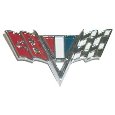 GMK4030130644 FENDER EMBLEM- V-FLAGS- FOR MODELS WITH SMALL BLOCK V8- 2 REQUIRED
