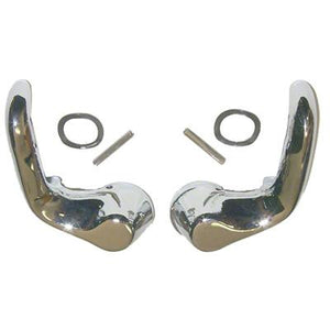 GMK4031419661P DRIVER AND PASSENGER SIDE PAIR OF VENT WINDOW HANDLES WITH ROLL PINS AND WASHERS