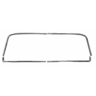 GMK403171566S 5-PIECE REAR WINDOW REVEAL MOULDING SET FOR ALL 2-DOOR MODELS EXCEPT CHEVELLE SEDAN