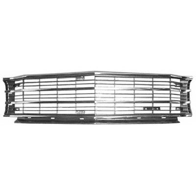 GMK4033050722 1972-1972 CHEV CHEVELLE GRILLE- WITH UPPER/ CENTER/ LOWER GRILLE MOLDING ATTACHED