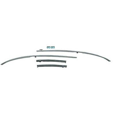 GMK4033537701S 1970-1972 CHEV CHEVELLE AND MALIBU STAINLESS STEEL ROOF RAIL INNER WEATHERSTRIP CHANNEL SET