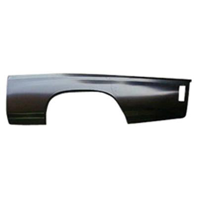 GMK403360570L 1970-1972 CHEV CHEVELLE AND MALIBU QTR PANEL LOWER 2/3 LH 21 HIGH X 77 LONG INCHES- FOR 2 DOOR MODELS