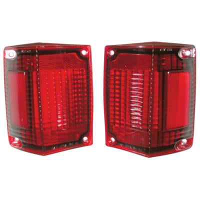 GMK4083845701P DRIVER AND PASSENGER SIDE SET OF TAIL LIGHT LENSES FOR WAGON AND ELCAMINO MODELS