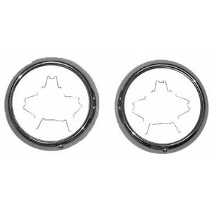 GMK414006047P 1947-1955 CHEV GMC PICKUP C/K AND SUBURBAN DRIVER AND PASSENGER SIDE PAIR OF STAINLESS STEEL HEAD LIGHT BEZELS WITH FASTENERS