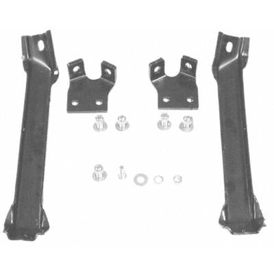 GMK414100555S 1955-1957 CHEV PICKUP C/K BUMPER BRACKET SET- FRONT- 2ND SERIES- 4-PIECES- WITH FRAME BOLTS