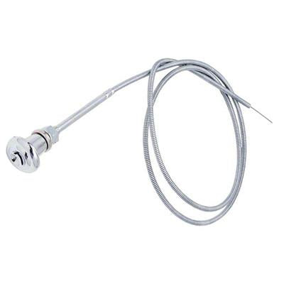 GMK4141523557 1955-1959 CHEV GMC PICKUP C/K AND SUBURBAN THROTTLE CABLE WITH CHROME KNOB