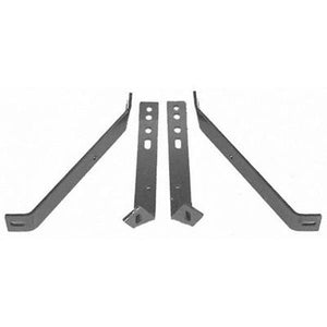 GMK414280763S 1963-1966 CHEV GMC PICKUP C/K AND SUBURBAN BUMPER BRACKET SET REAR- FLEETSIDE/WIDESIDE- WITH FRAME BOLTS