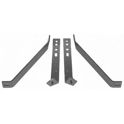 GMK414280763S 1963-1966 CHEV GMC PICKUP C/K AND SUBURBAN BUMPER BRACKET SET REAR- FLEETSIDE/WIDESIDE- WITH FRAME BOLTS