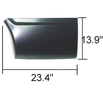 GMK417361069R 1969-1972 CHEV BLAZER and 1969-1972 GMC JIMMY BED SECTION FRONT LOWER- RH- 23in WIDE X 14 1/2in HIGH