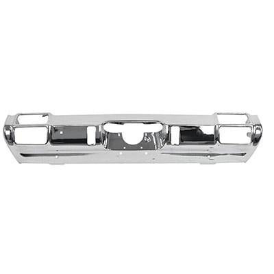 GMK4533800711 1971-1972 OLDSMOBILE CUTLASS BUMPER FACE BAR REAR CHROME WITHOUT EXHAUST CUTOUTS WITHOUT GUARD HOLES