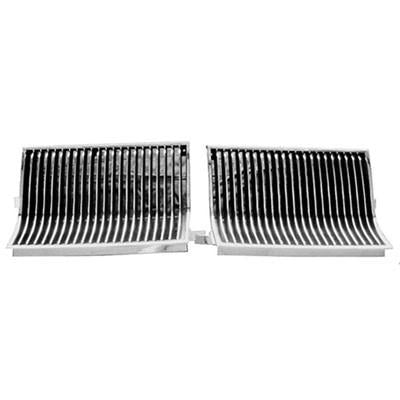 GMK4562050862P 1981-1986 OLDSMOBILE SUPREME_(1978-88) GRILLE PAIR- CHROME/PAINTED BLACK