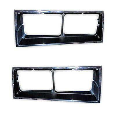 GMK456206084P 1984-1986 OLDSMOBILE SUPREME_(1978-88) DRIVER AND PASSENGER SIDE PAIR OF CHROME/PAINTED HEAD LIGHT BEZELS FOR 1984 HURST/OLDS MODELS- AND 1985-86 442 MODELS