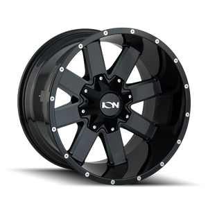 141 Series GLOSS BLACK/MILLED SPOKES