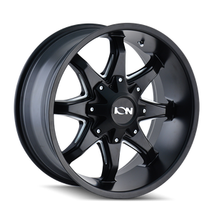 181 Series SATIN BLACK/MILLED SPOKES