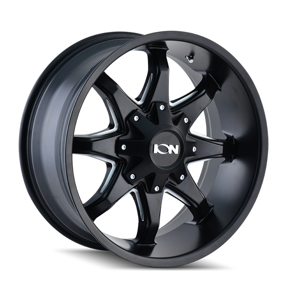 181 Series SATIN BLACK/MILLED SPOKES