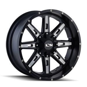 184 Series SATIN BLACK/MILLED SPOKES